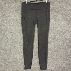 Lululemon‎ Speed Up Tight Power Luxtreme Variegated Knit Black Heathered SZ 8